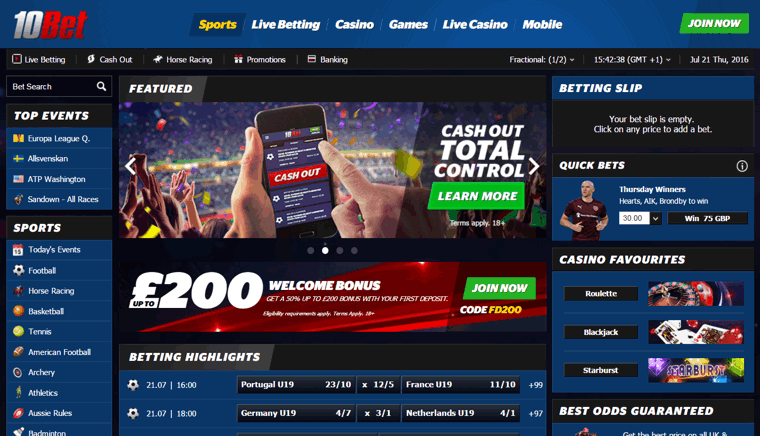 10bet veb stranica